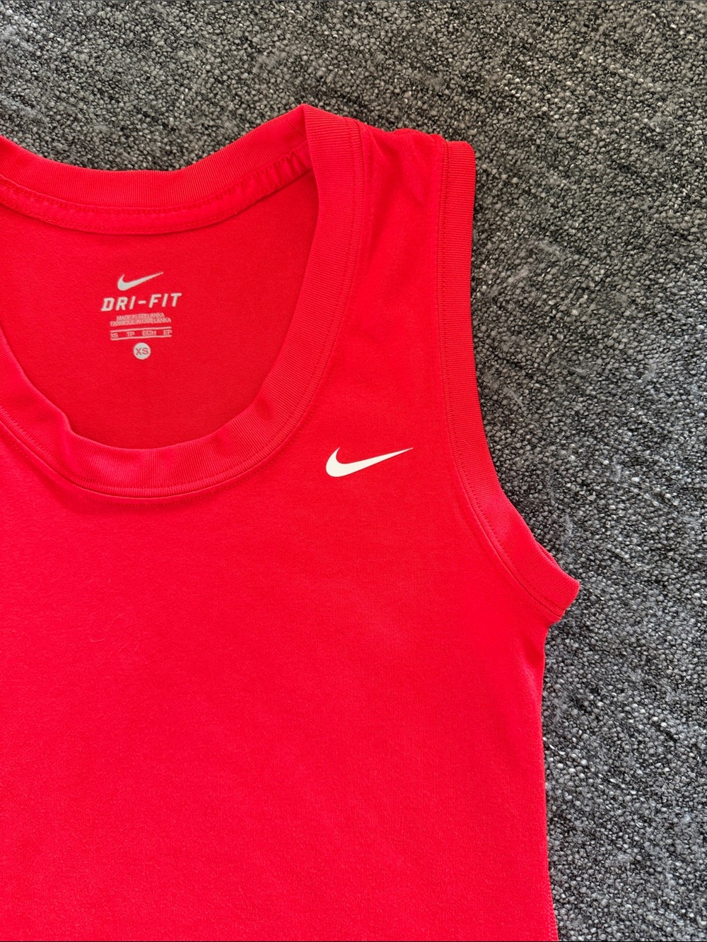 Nike Red Women's Dri-FIT Athletic Tank Top - Picture 3 of 14